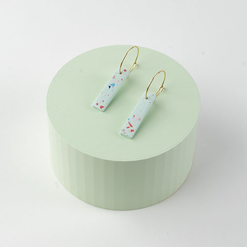 Boucles d'oreilles rectangle