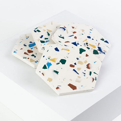 Sous-verres hexagone